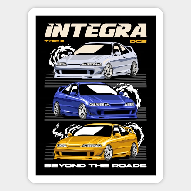 Integra Type R DC2 Car Magnet by milatees